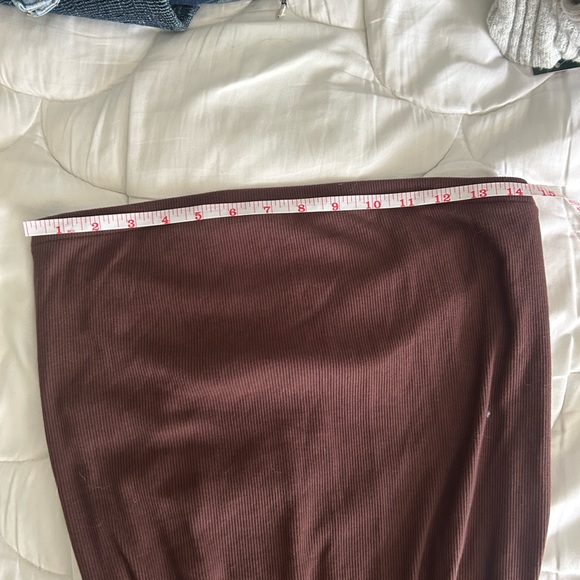 Strapless Ribbed Maxi Dress - Picture 3 of 5